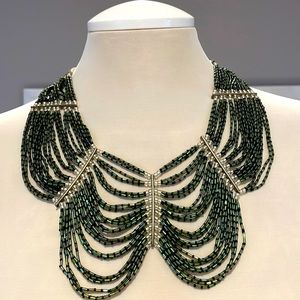 Beaded statement necklace